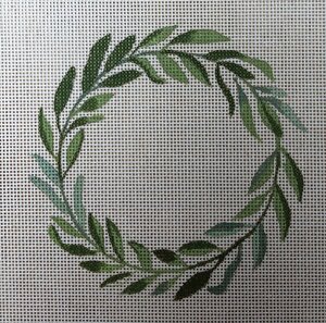 click here to view larger image of Laurel Wreath w/Alphabet (hand painted canvases)
