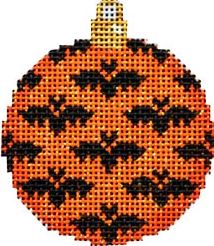 click here to view larger image of Bats Mini Ball/Orange (hand painted canvases)
