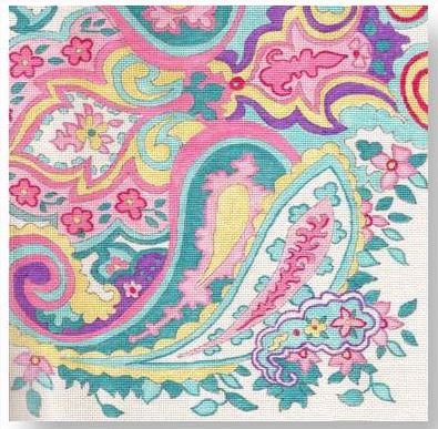 click here to view larger image of Paisley   (hand painted canvases)