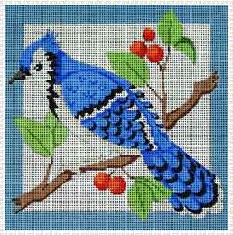 click here to view larger image of Blue Jay - Male (hand painted canvases)