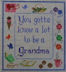 click here to view larger image of Know a Lot/Grandma (hand painted canvases)