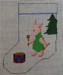 click here to view larger image of Piglet Ornament (hand painted canvases)