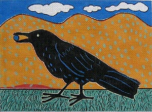 click here to view larger image of Black Bird (hand painted canvases)