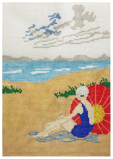 click here to view larger image of Beach Lady (hand painted canvases)