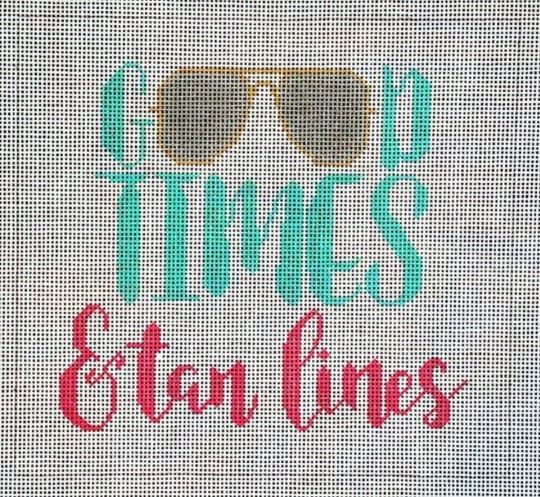 click here to view larger image of Good Times and Tan Lines (hand painted canvases)