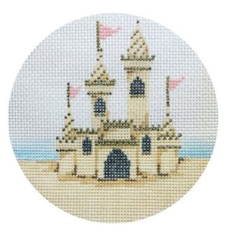 click here to view larger image of Sandcastle (hand painted canvases)