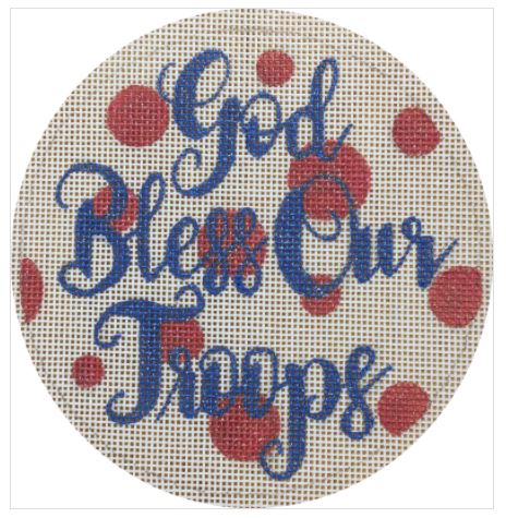 click here to view larger image of God Bless Our Troops (hand painted canvases)
