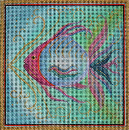 click here to view larger image of Lacy Fish (hand painted canvases)