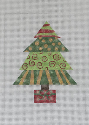 click here to view larger image of Christmas Tree  (hand painted canvases)