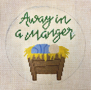 click here to view larger image of Away in a Manger (hand painted canvases)
