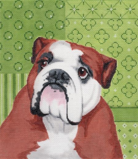 click here to view larger image of English Bulldog (hand painted canvases)