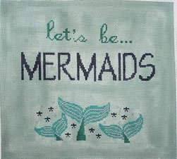 click here to view larger image of Lets be Mermaids (hand painted canvases)