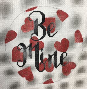 click here to view larger image of Be Mine w/Hearts (hand painted canvases)