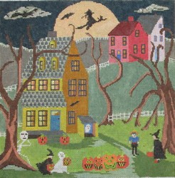 click here to view larger image of Halloween Scene - 13M (hand painted canvases)