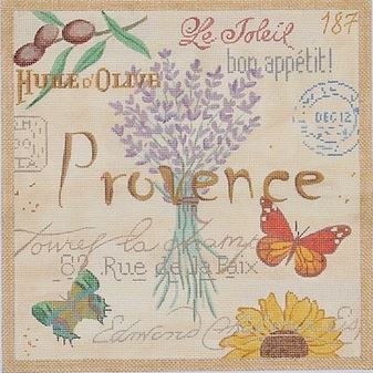 click here to view larger image of Provence Collage (hand painted canvases 2)