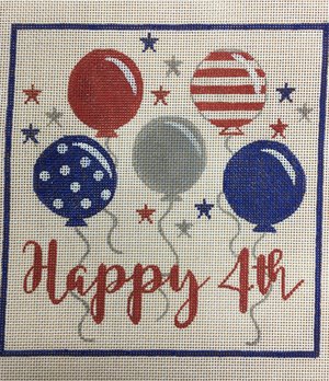 click here to view larger image of Happy 4th of July (hand painted canvases)