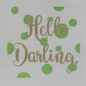 click here to view larger image of Hello Darling (hand painted canvases)