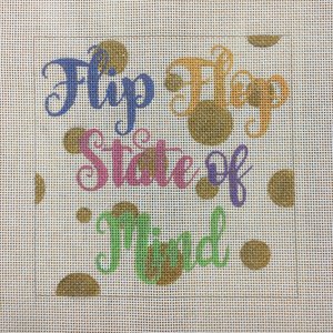 click here to view larger image of Flip Flop State of Mind (hand painted canvases)