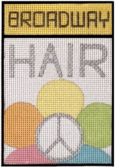 click here to view larger image of Broadway - Hair (hand painted canvases)