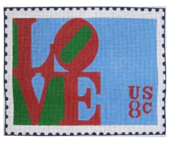 click here to view larger image of Love Stamp (hand painted canvases)