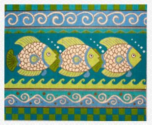 click here to view larger image of 3 Big Fish (hand painted canvases)