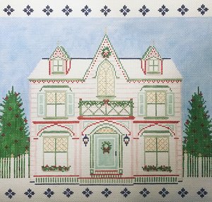 click here to view larger image of Peppermint House, The (hand painted canvases)