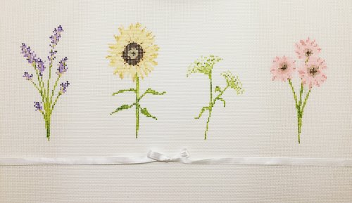 click here to view larger image of Wildflowers (hand painted canvases)