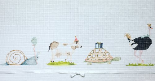 click here to view larger image of Party Animals (hand painted canvases)