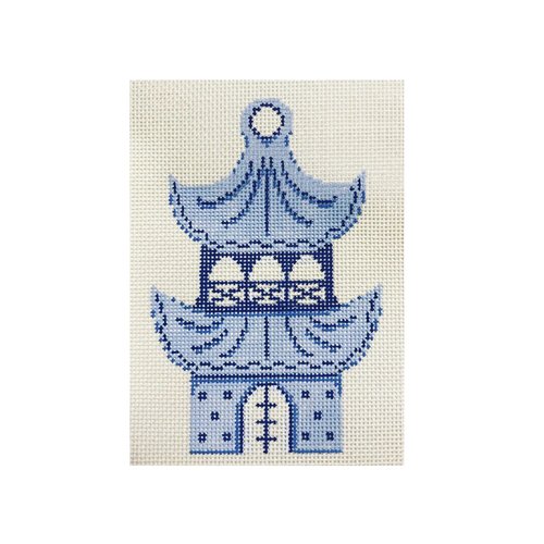 click here to view larger image of Pagoda Ornament (hand painted canvases)