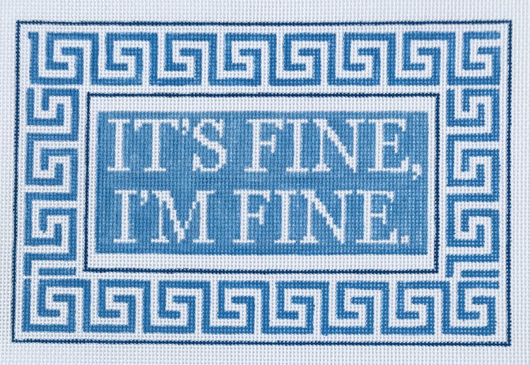 click here to view larger image of Its Fine, I'm Fine (hand painted canvases)