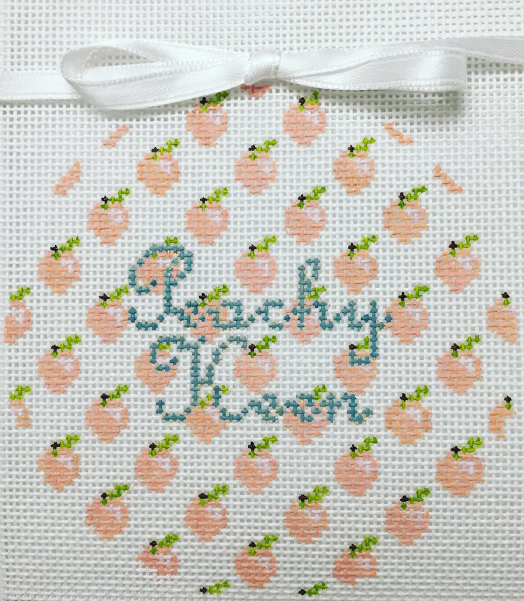 click here to view larger image of Peachy Keen (hand painted canvases)