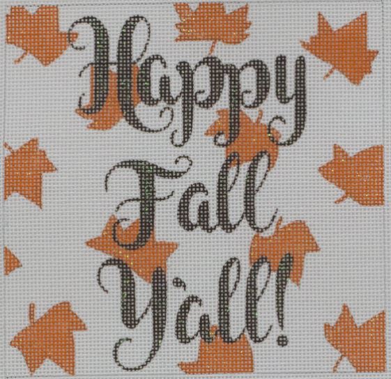 click here to view larger image of Happy Fall Y'all (hand painted canvases)