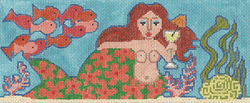 click here to view larger image of Mermaid w/Margarita (hand painted canvases)