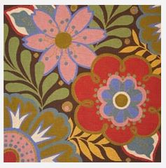 click here to view larger image of Fall Harlequin Floral (hand painted canvases)