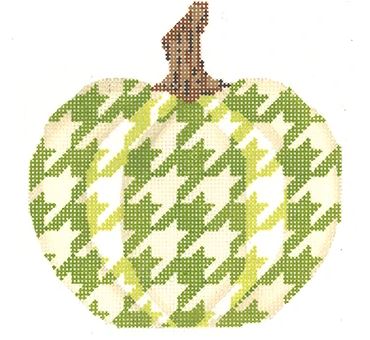 click here to view larger image of Eye of Newt Houndstooth Pumpkin (hand painted canvases)