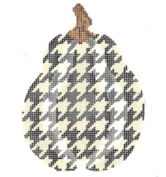 click here to view larger image of Black Cat Houndstooth Gourd (hand painted canvases)