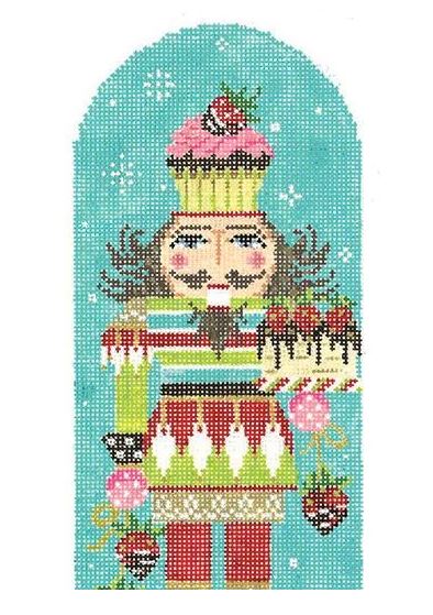 click here to view larger image of Strawberry Dessert Nutcracker (hand painted canvases)