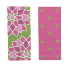 click here to view larger image of Eyeglass Case - Graphic Flower/Pink (printed canvas)