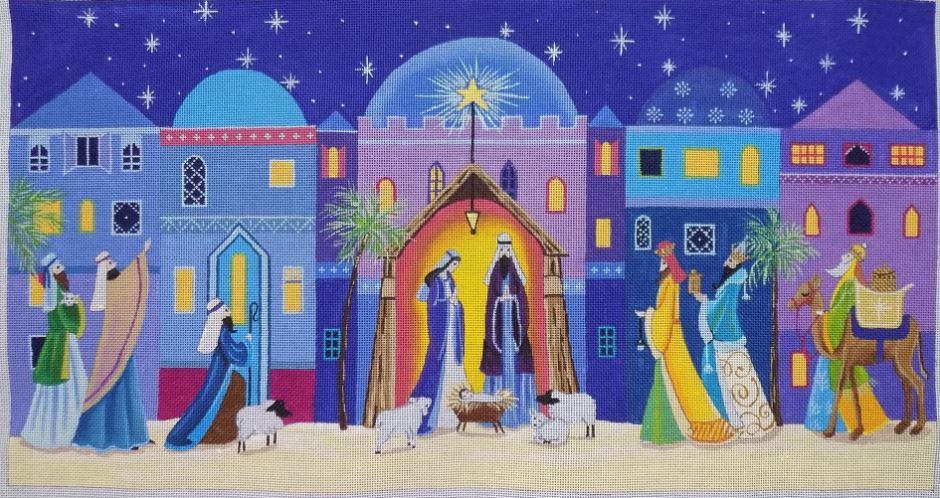 click here to view larger image of Bethlehem (hand painted canvases)