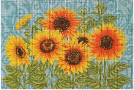 click here to view larger image of Sunflower Medley (hand painted canvases)