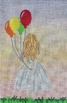 click here to view larger image of Balloon Girl (hand painted canvases)