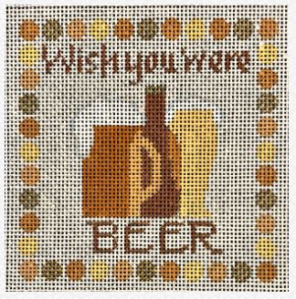 click here to view larger image of Wish You Were Beer (hand painted canvases)