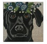 click here to view larger image of Black Lab (hand painted canvases)
