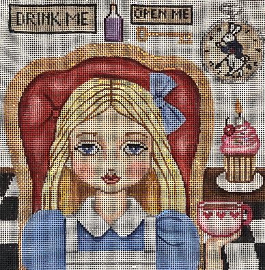 click here to view larger image of Alice in Wonderland  (hand painted canvases)