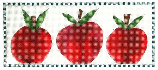 click here to view larger image of 3 Little Apples (hand painted canvases)
