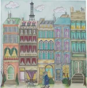 click here to view larger image of Avenue Bosquet (hand painted canvases)