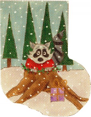 click here to view larger image of Woodland Raccoon (hand painted canvases)