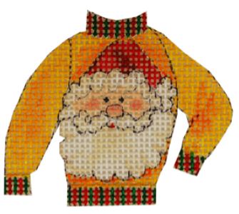 click here to view larger image of Santa Ugly Sweater (hand painted canvases)