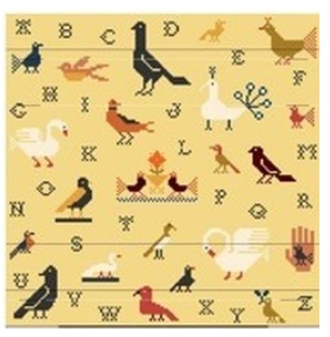 click here to view larger image of Bird Sampler (hand painted canvases)