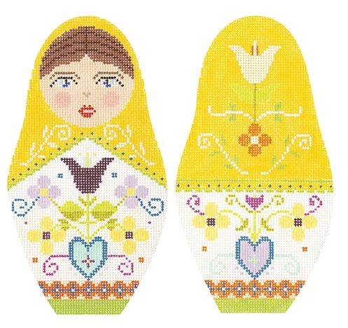 click here to view larger image of Folk Russian Dolls - Extra Large (hand painted canvases)